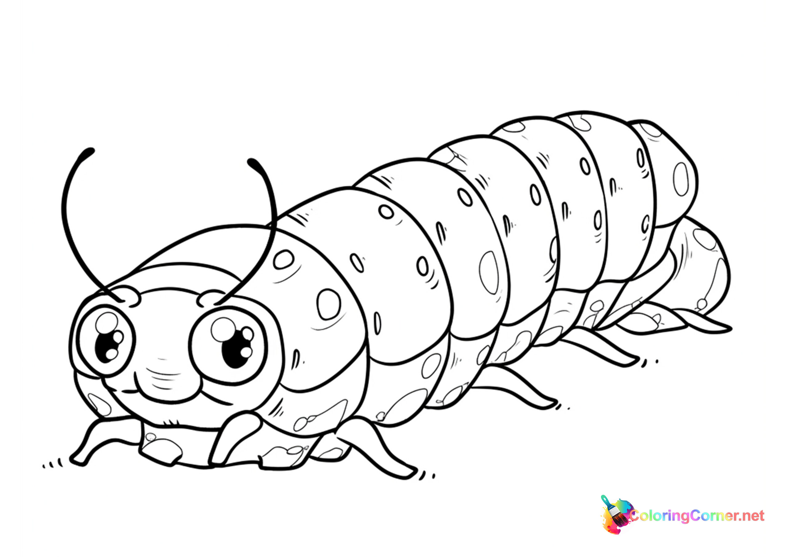 Caterpillar coloring page