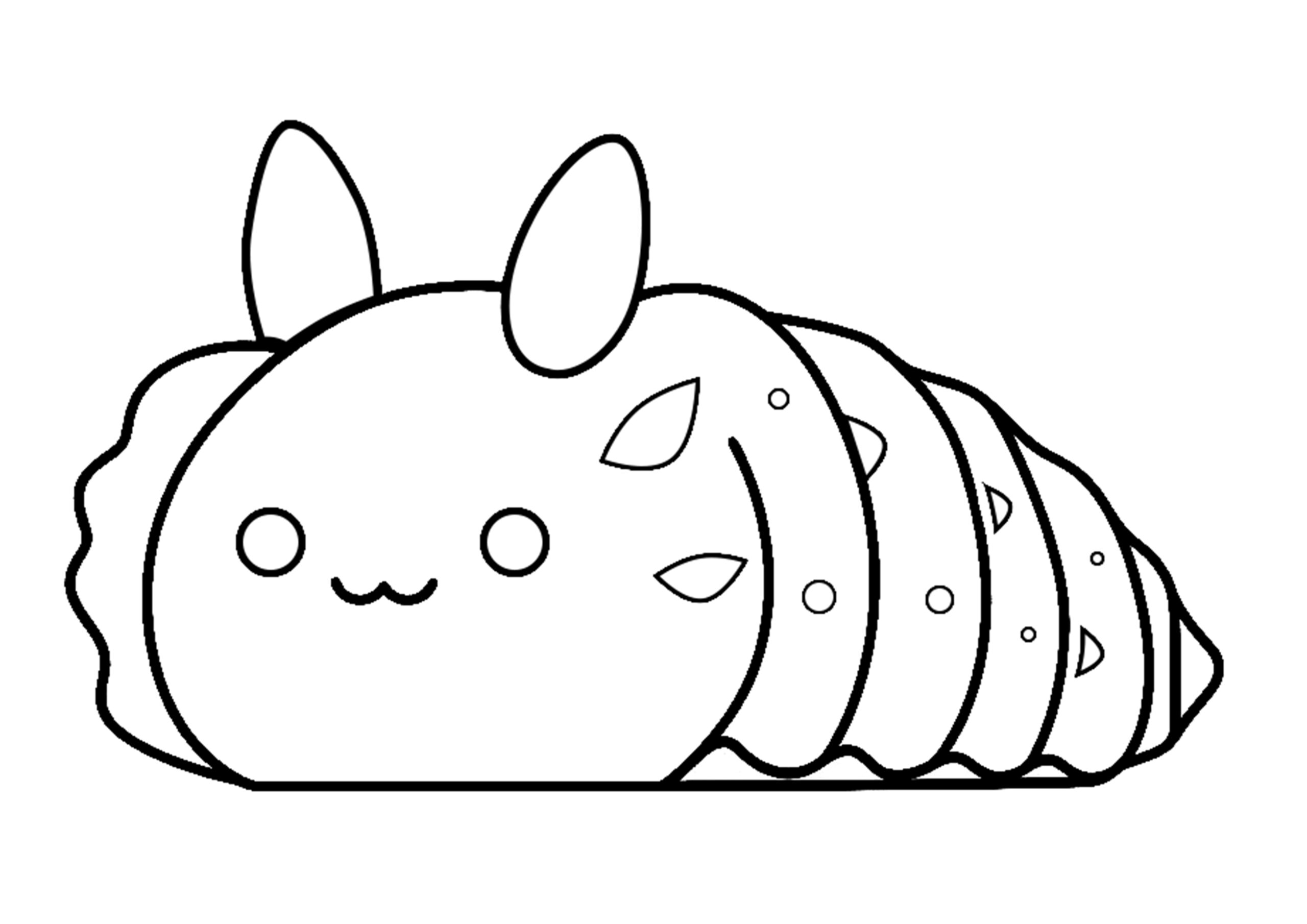 Caterpillar coloring page