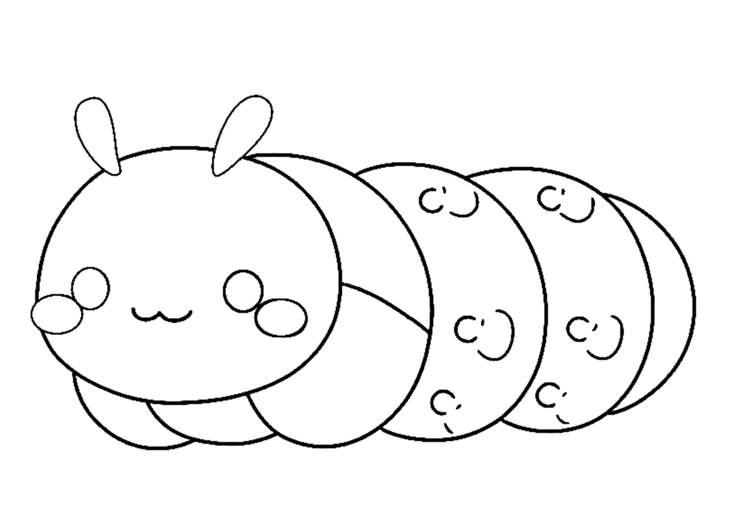 Caterpillar coloring page