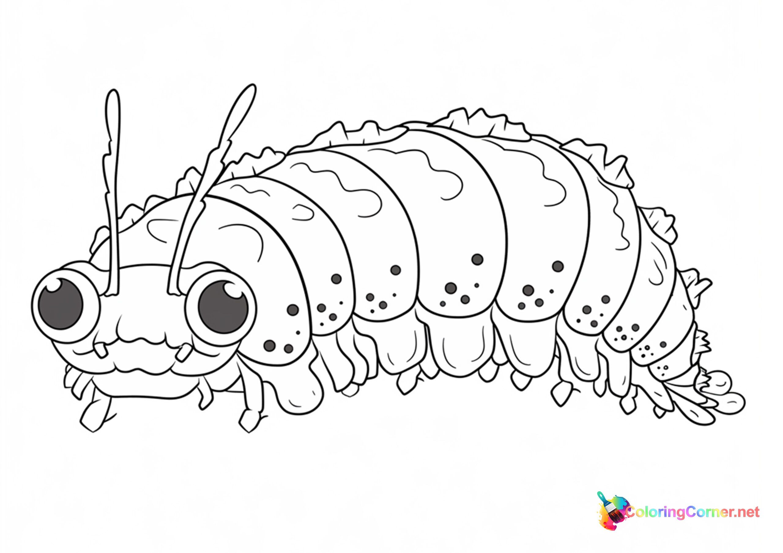 Caterpillar coloring page