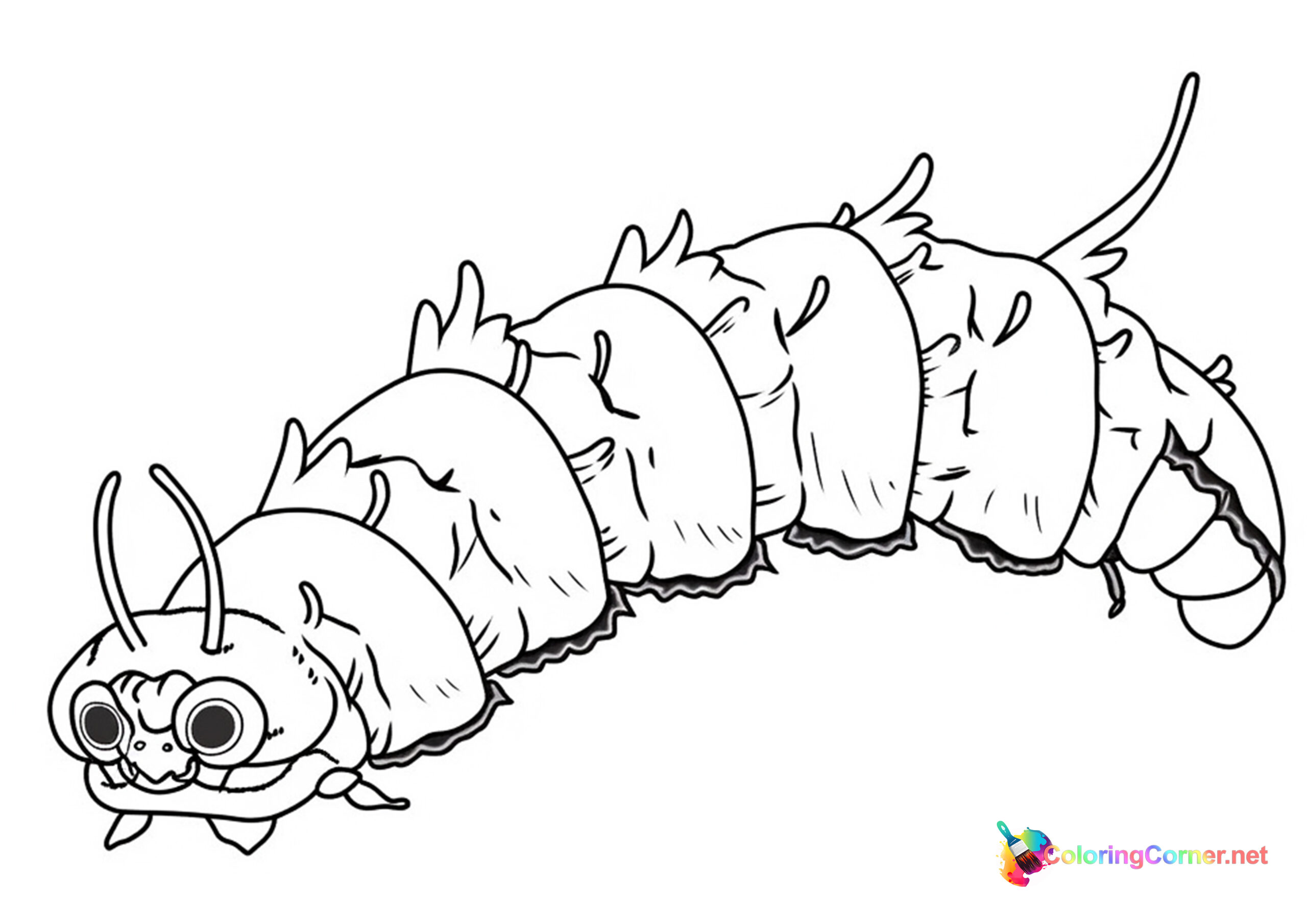 Caterpillar coloring page