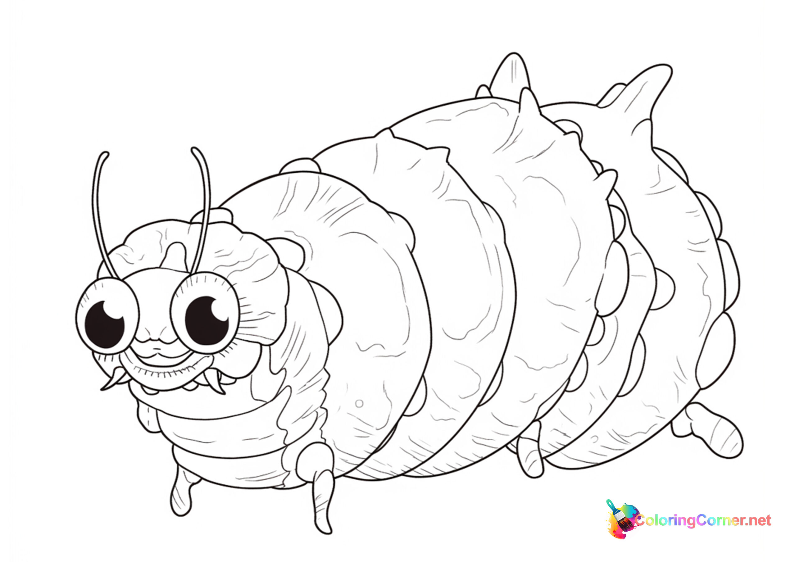 Caterpillar coloring page