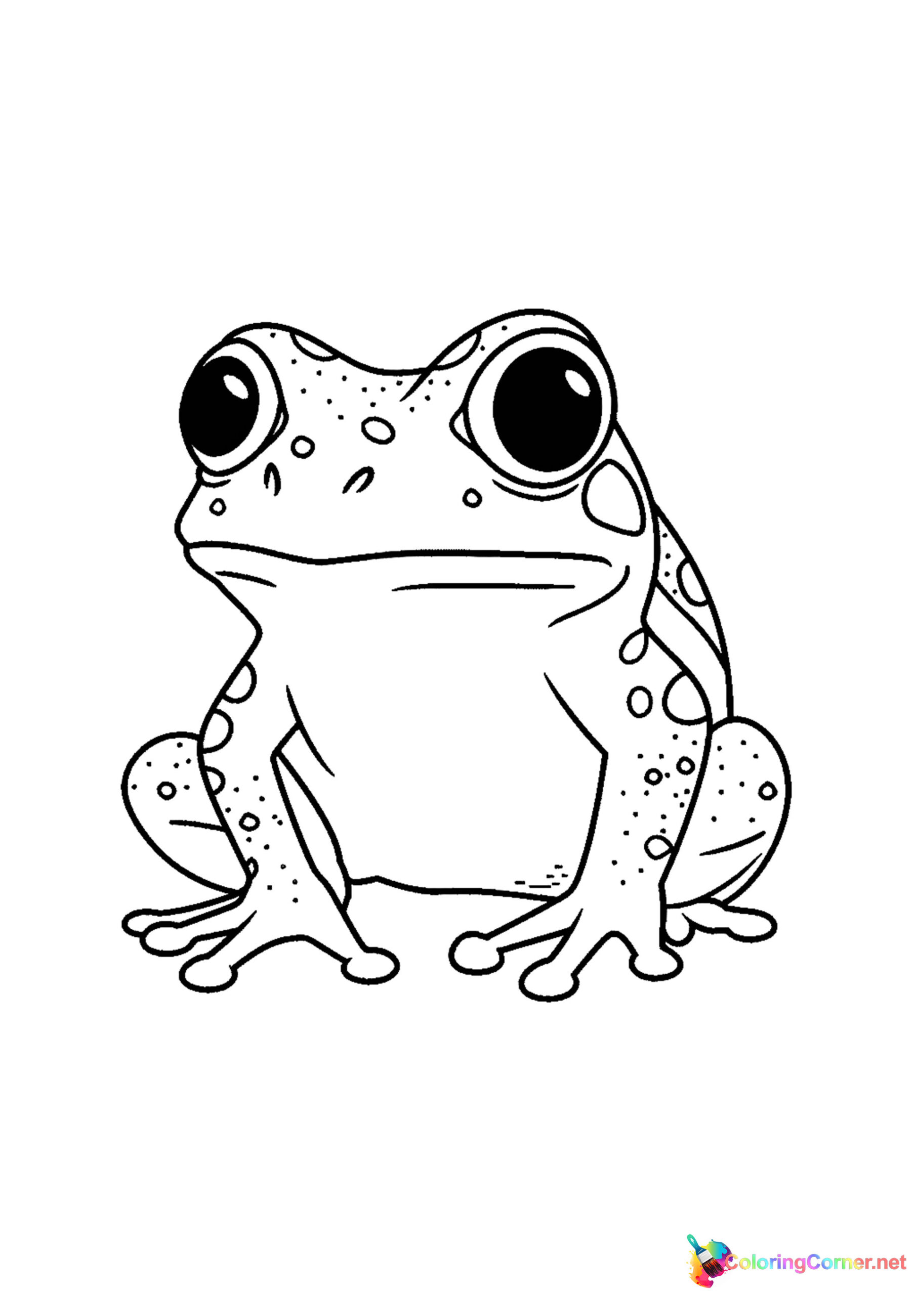 Frog coloring page