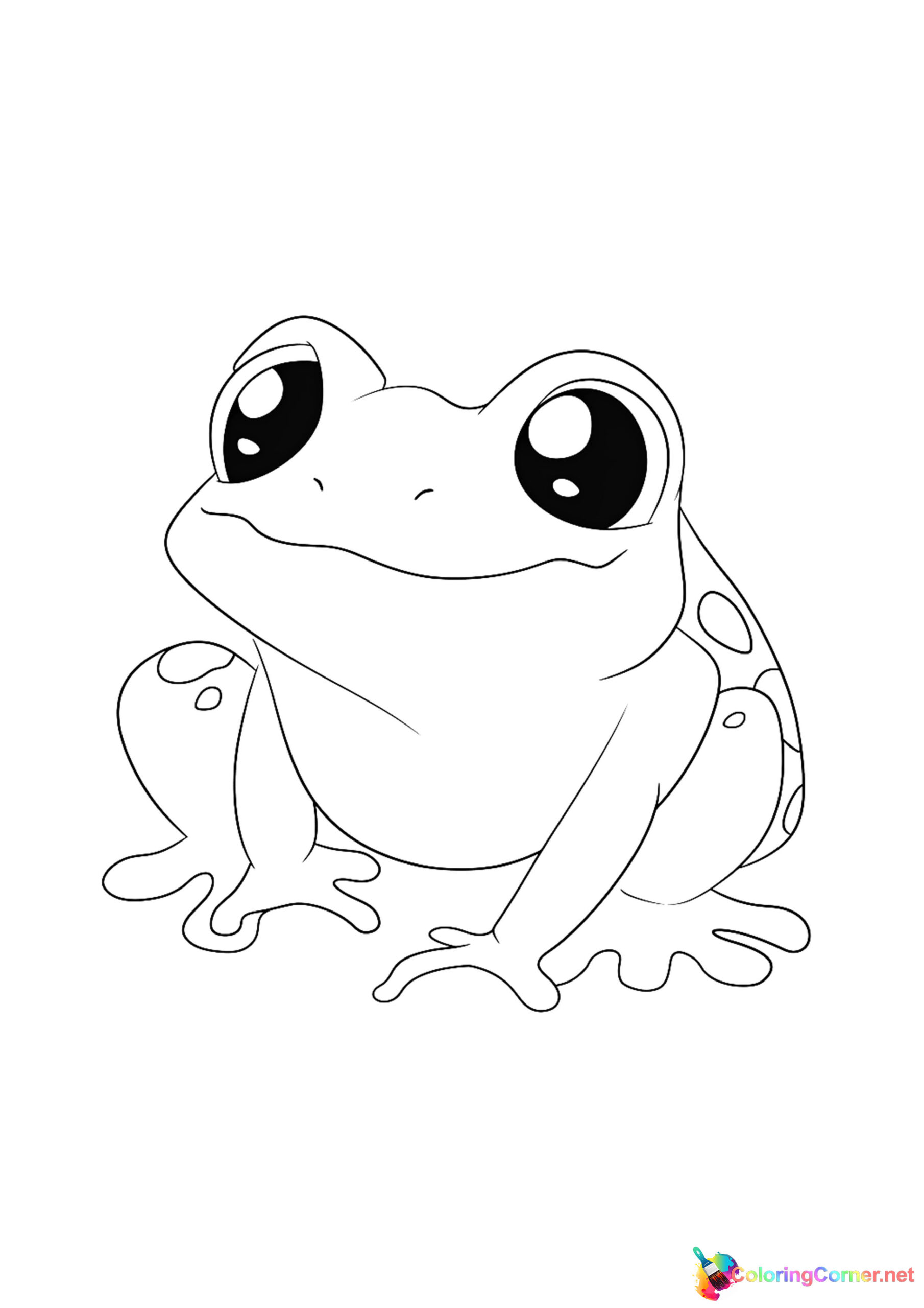 Frog coloring page