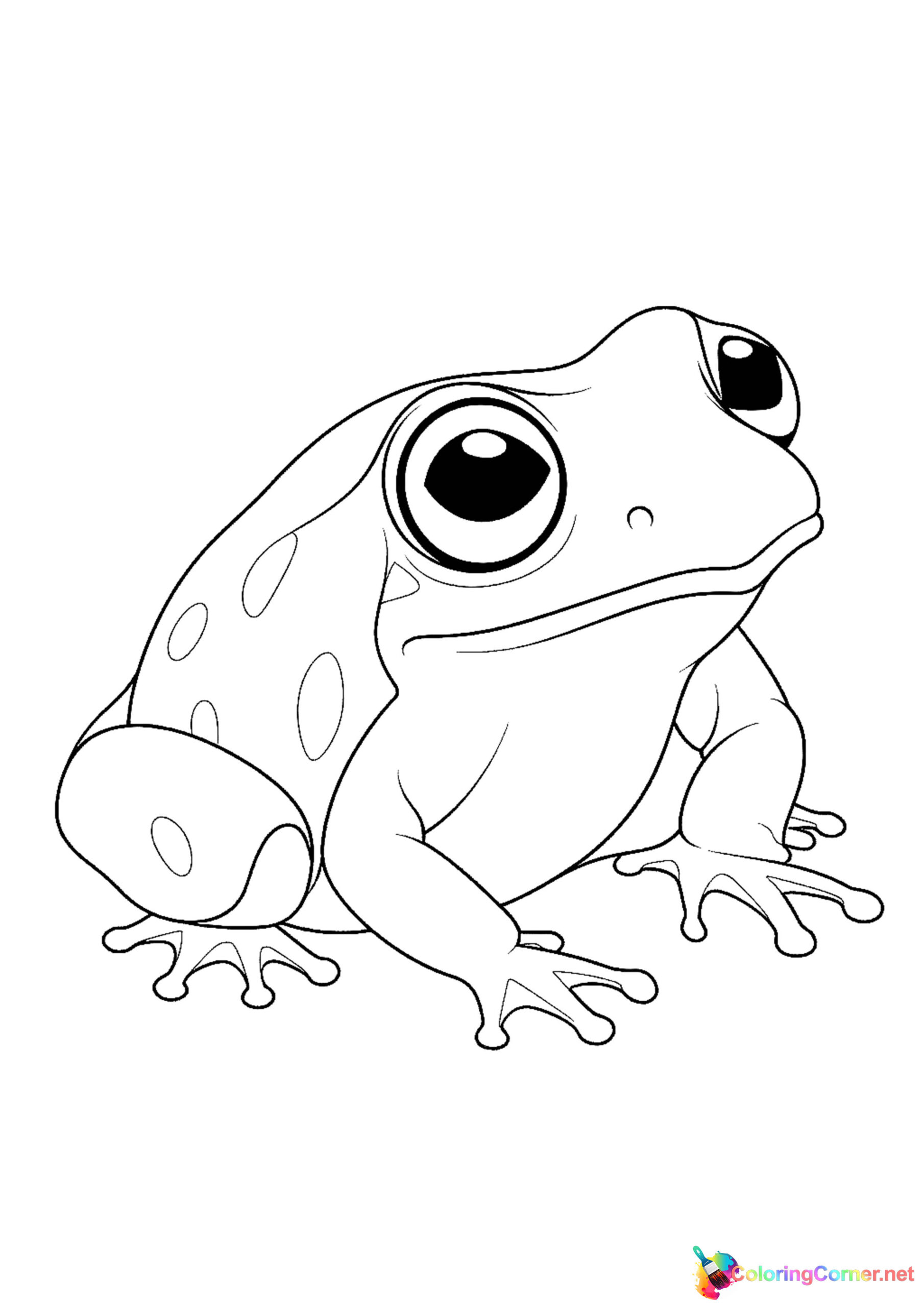 Frog coloring page