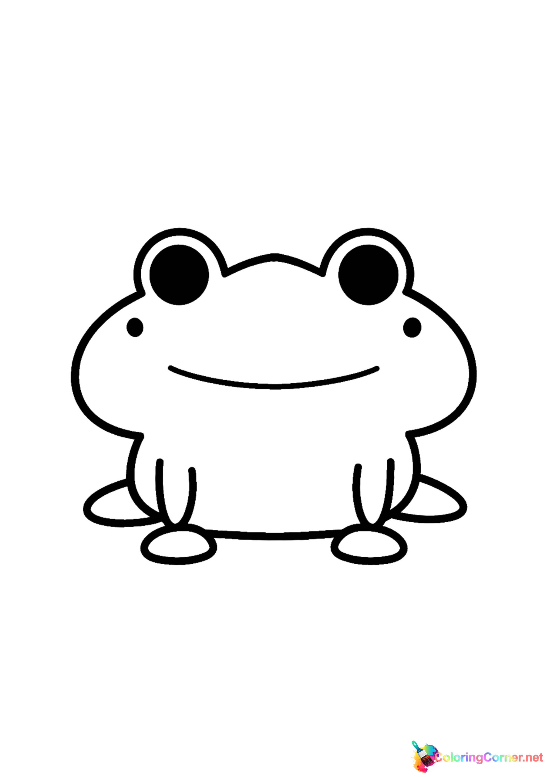 Frog coloring page