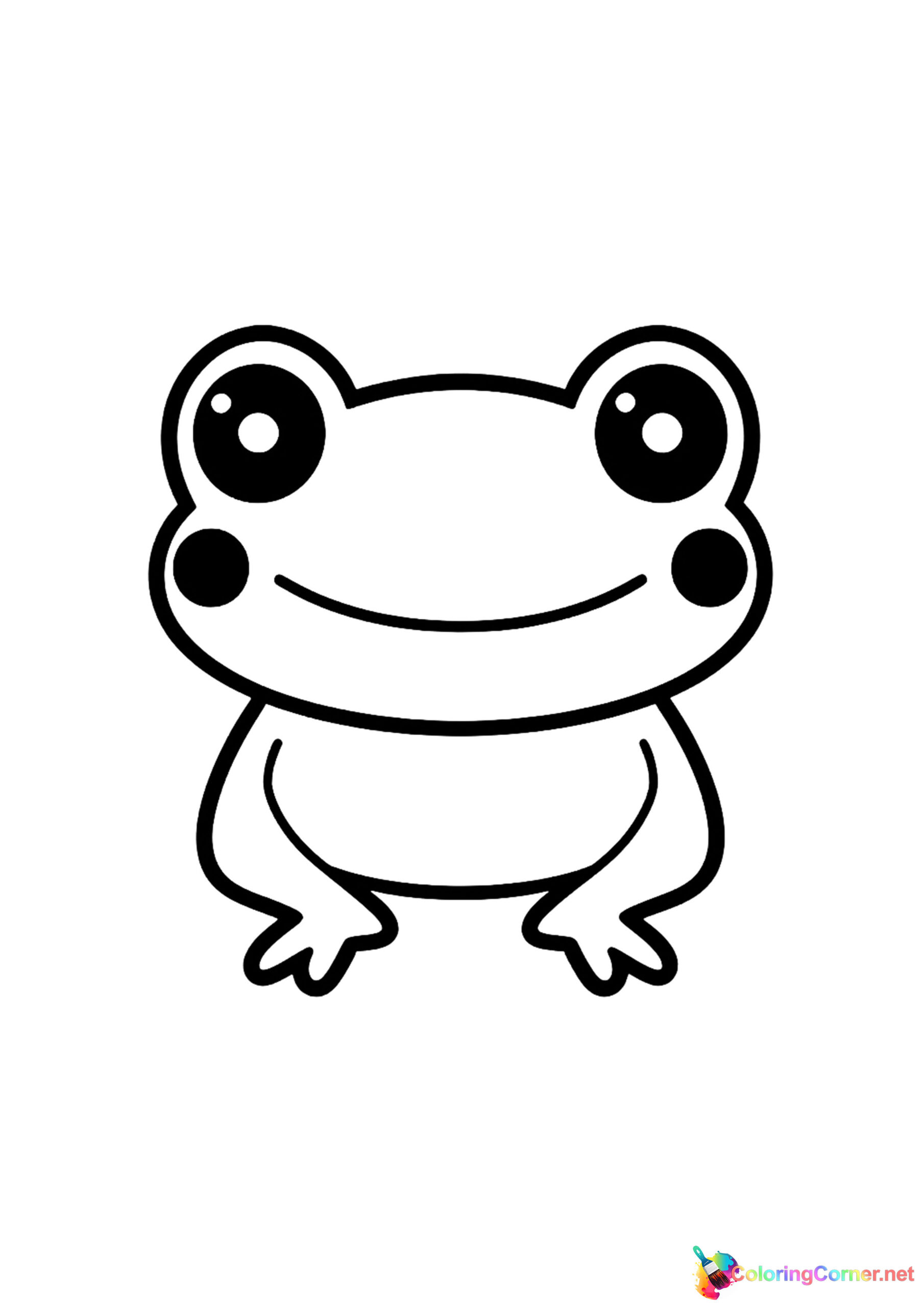 Frog coloring page