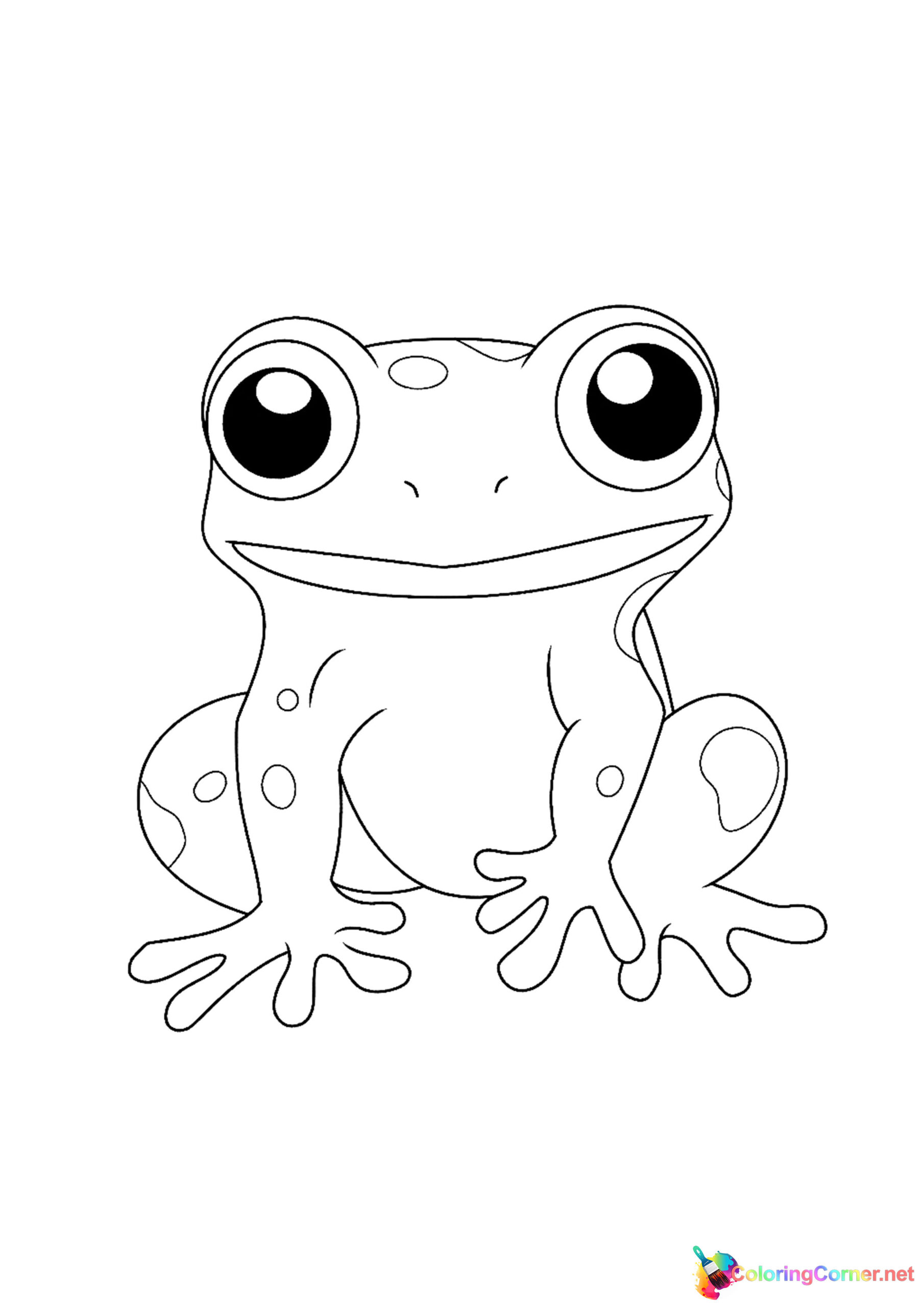 Frog coloring page