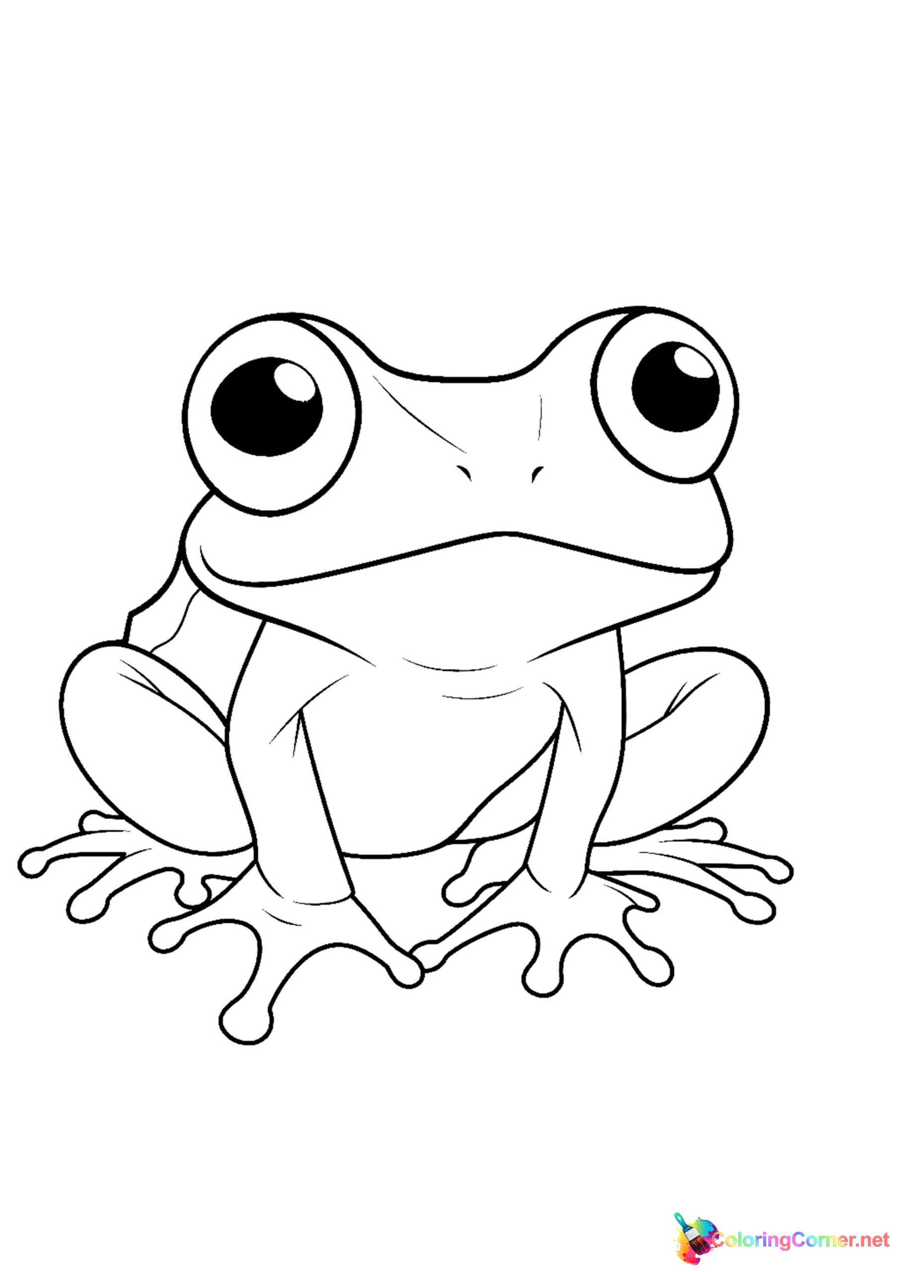 Frog coloring page