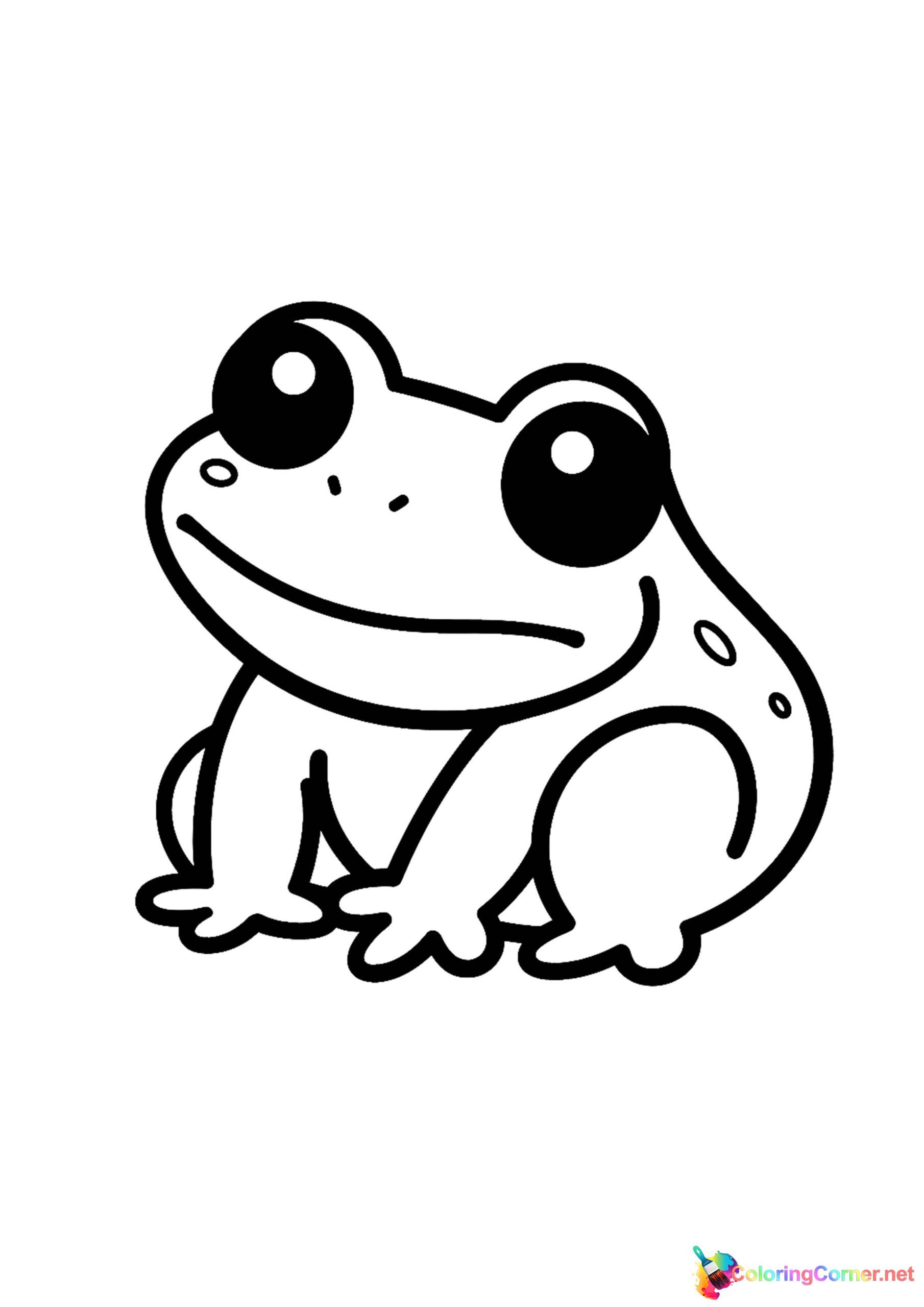 Frog coloring page