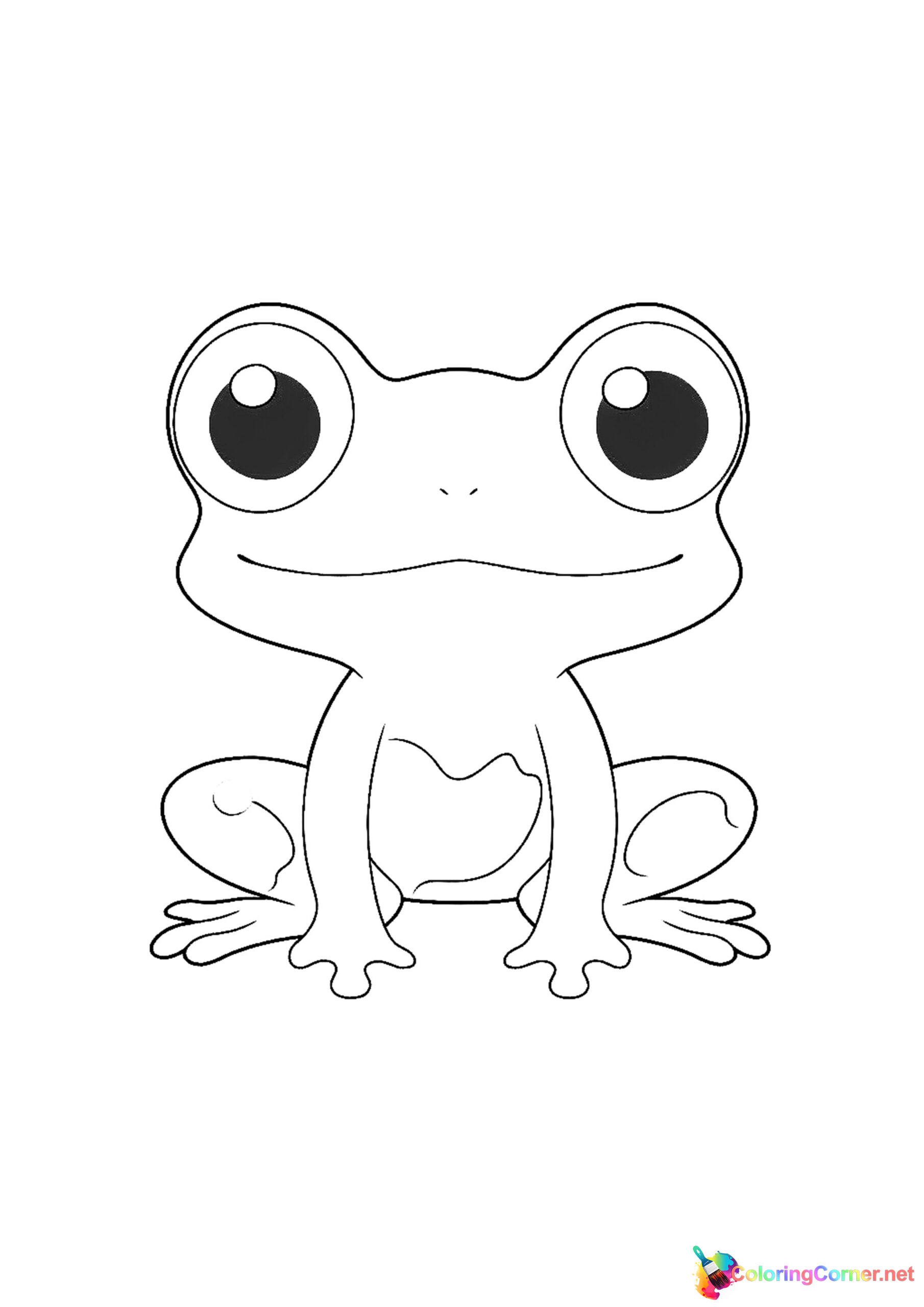 Frog coloring page