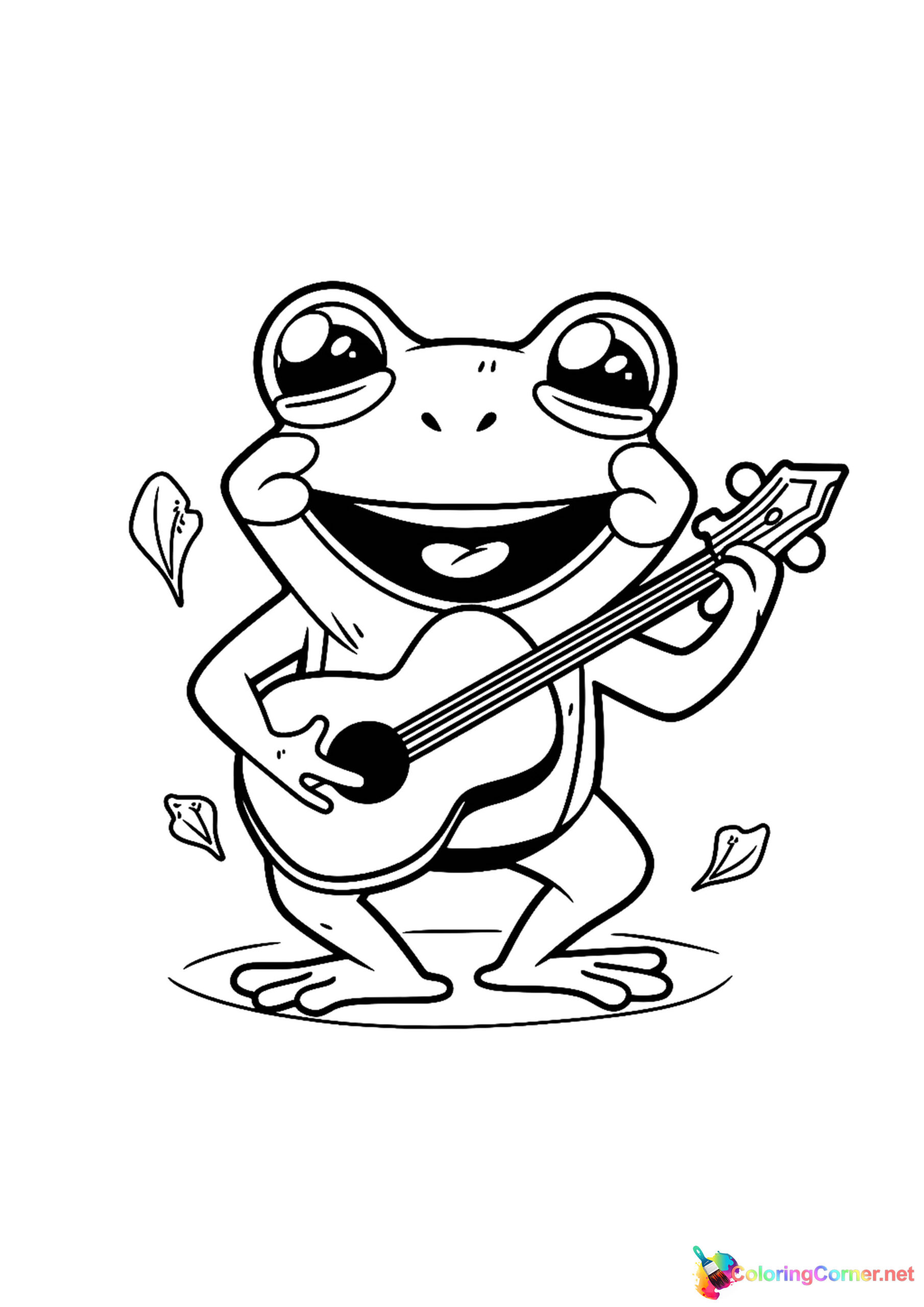 Frog coloring page