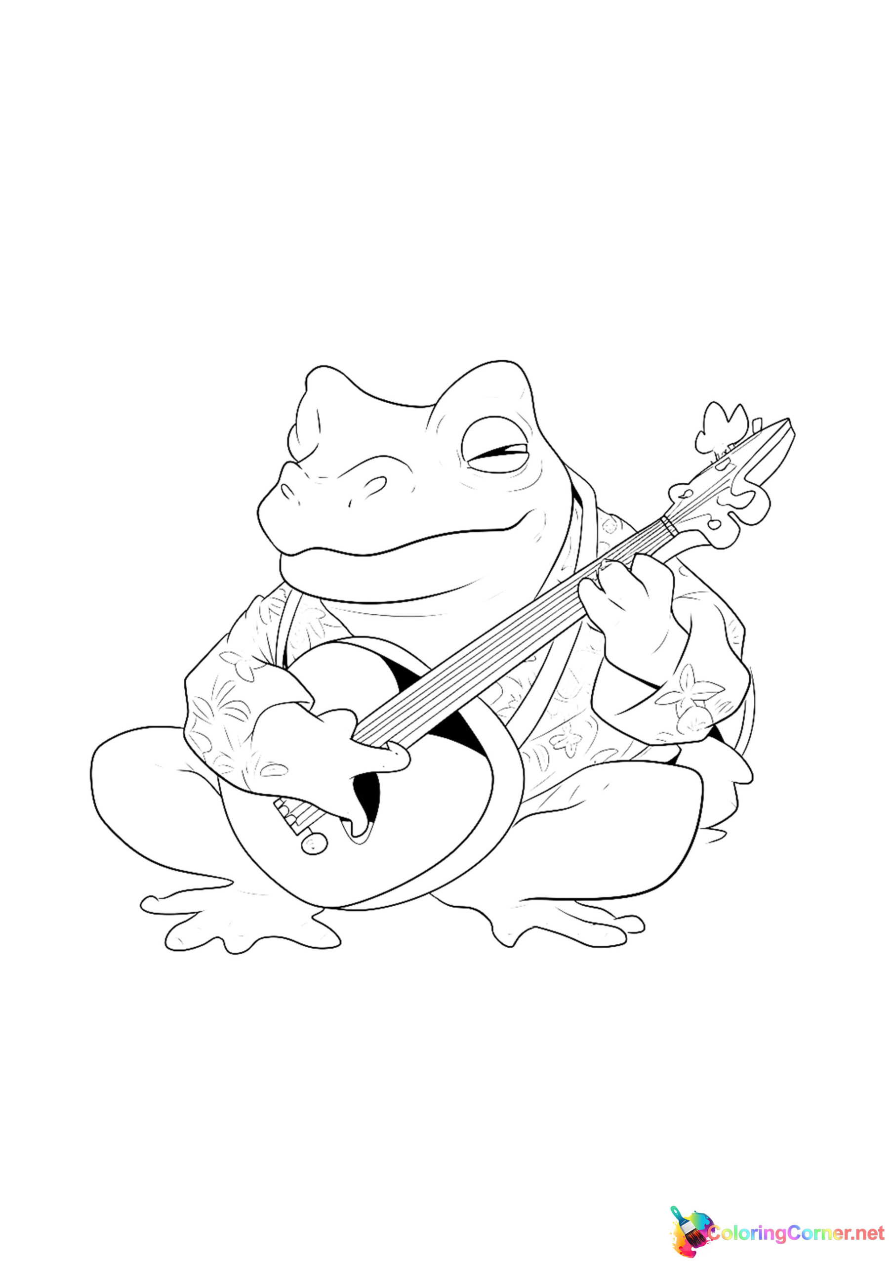 Frog coloring page