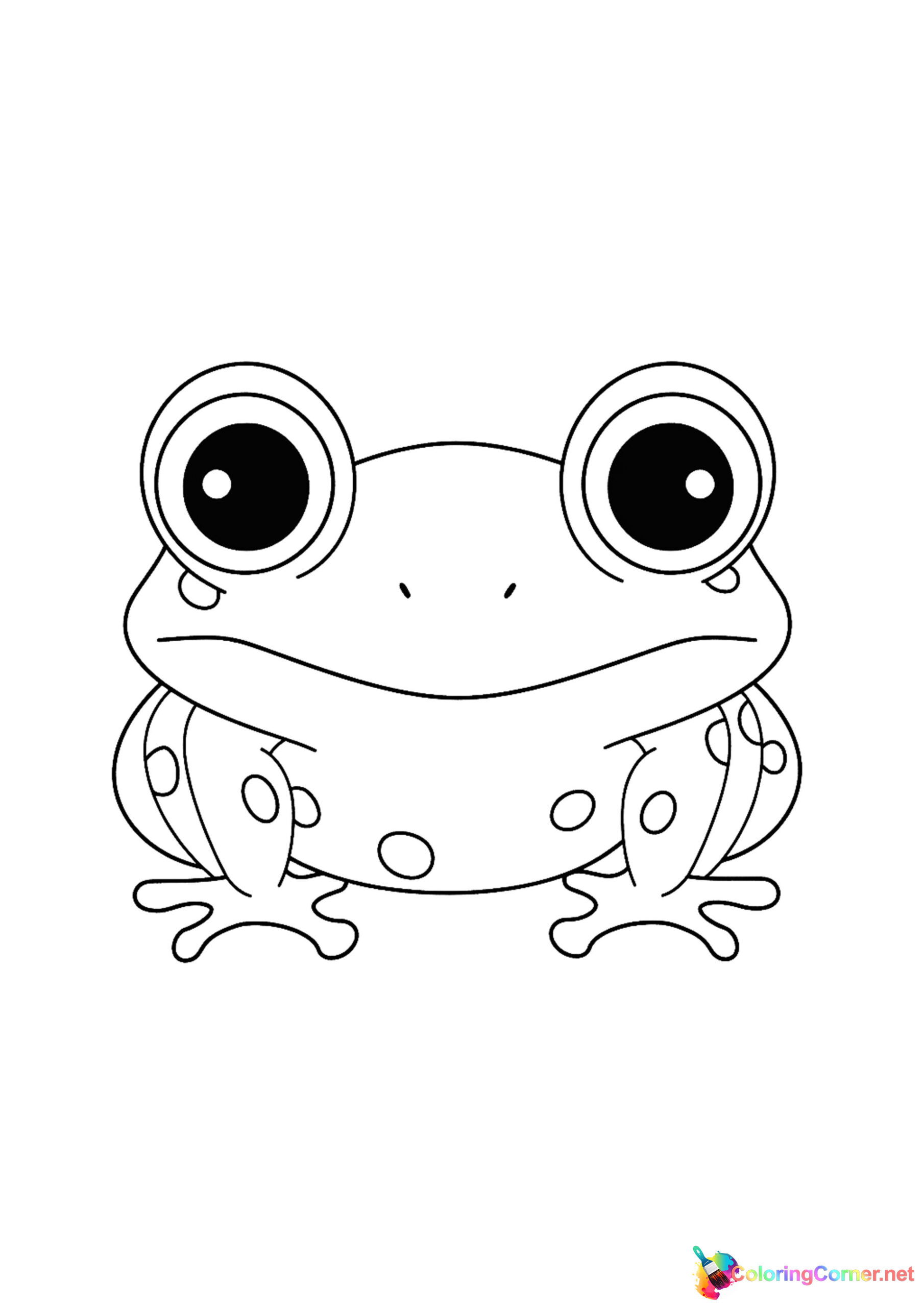 Frog coloring page