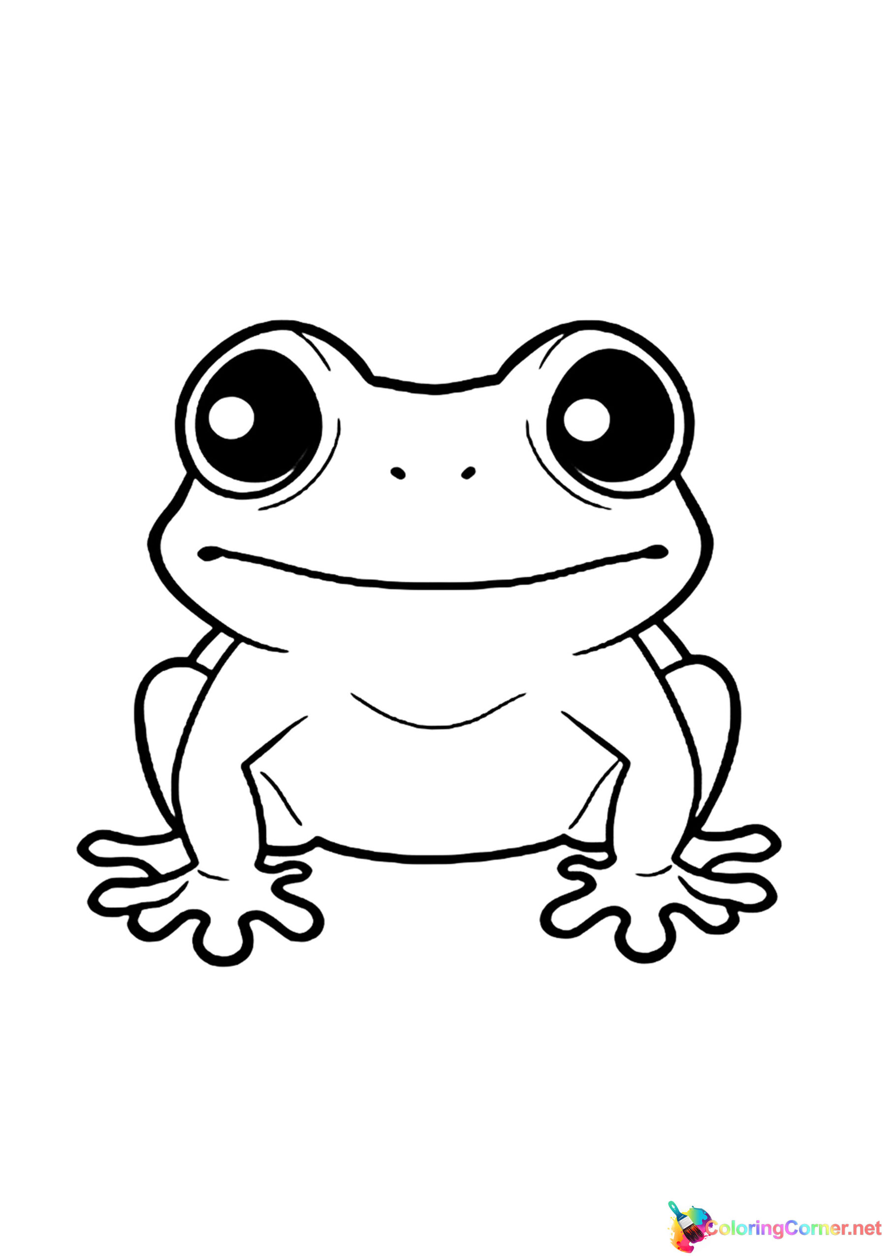 Frog coloring page